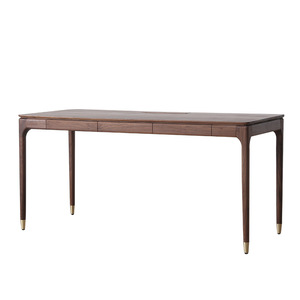 Nghiên Cứu quả óc chó đen Bắc Âu với Hộp cắm bàn máy tính có ngăn kéo bàn viết nhật ký - Product Image 6