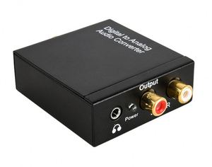 Adaptateur de convertisseur audio numérique vers analogique <span class=keywords><strong>RCA</strong></span> L/R de grande taille avec port <span class=keywords><strong>jack</strong></span> AUX 3.5mm 1m câble coaxial optique Toslink fibre SPDIF - Product Image 4