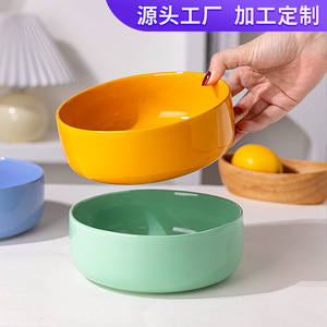 Tazones de cerámica creativos de 6.5 pulgadas, estilo nórdico, vajilla para el hogar y la cocina, para servir frutas y sopas - Product Image 5