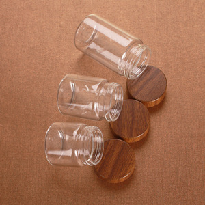 Juego de 3 Frascos de Vidrio Ecológicos para Almacenamiento con Tapa de Madera, Herméticos y Resistentes a Fugas, para Té, Café, Especias y Cocina, Venta al Por Mayor - Product Image 3