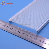 Couvercle de diffuseur de lumière micro prismatique en polycarbonate double couleur anti-éblouissement gaufrage abat-jour extrudé usine d'extrusion de Chine