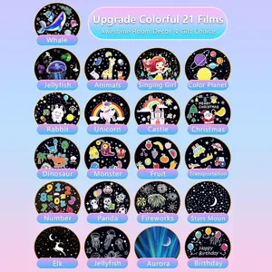 <span class=keywords><strong>Proyector</strong></span> de Estrellas Crown 21 en 1, Lámpara de Noche LED para Niños, con Ajuste de Brillo, para Niñas y Niños Pequeños - Product Image 5