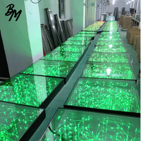 Pista de Baile LED Interactiva Magnética Pequeña Mars Lite Intermitente 8*8 Vidrio Templado Flor de Vidrio Hebei