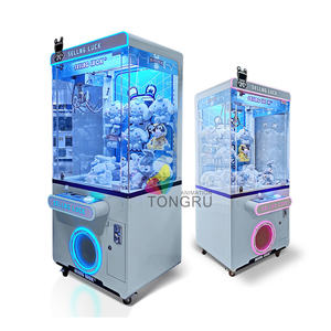 110V USA Fang puppen maschine benutzer definierte Plüsch tier Krallen maschine Münze/Rechnung betrieben Kran Puppe Spielzeug fänger Business Puppen kran Lieferant - Product Image 6