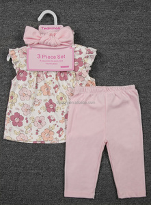 Ensemble 3 Pièces Tedmimak pour Filles : Haut, Pantalon et Bandeau – Tenue d'Été sans Manches Mignonne pour Bébés Filles (3-24 Mois) - Product Image 4