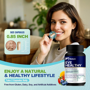 Integratori multivitaminici e minerali Omega-3 Licopene Luteina Zeaxantina in <span class=keywords><strong>capsule</strong></span> con Zinco, Mirtillo rosso, Semi d'uva e Astaxantina - Product Image 6