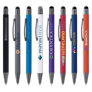 Stylos à bille rétractables mats, stylos à bille en métal multicolores avec clip pour le bureau, l'école, les cadeaux d'affaires - Product Image 3