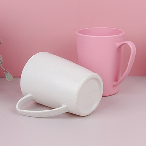 Mug réutilisable écologique en paille de blé avec poignée, tasse à boire minimaliste incassable pour la maison, la salle de bain, l'école, le bureau, la cuisine - Product Image 4