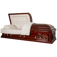 Artículos Funerarios, Ataúdes de Madera, Estilo Americano, Ataúdes de Madera para Adultos para Funeral
