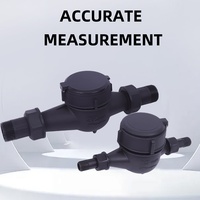 Compteur d'eau mécanique à turbine en nylon pour robinet d'eau froide domestique, utilisation en communautés résidentielles, tailles DN15-DN50