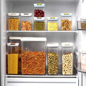 Hộp Nhựa Kín Khí Bộ Hộp Đựng Thức Ăn Ngũ Cốc Spaghetti Kín Khí 2 Khóa Có Nắp Hộp Đựng Thức Ăn Không Chứa Bpa Cho Thú Cưng - Product Image 4