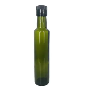 Azeite GARRAFA de VIDRO de óleo de cozinha de vidro garrafa de óleo de oliva com tampas de metal 250ml 500ml