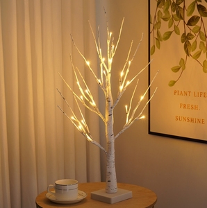 Sống động cây bạch dương mô phỏng ấm trắng LED bảng ánh sáng giáng sinh trang trí đèn với pin bột - Product Image 3