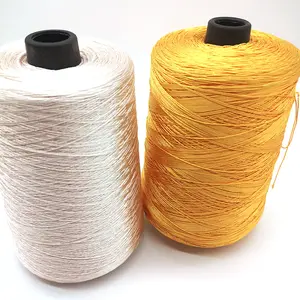 High grade 150D/2/3 Polyester sewing thread raw white and black filament yarn high tenacity thread for sewing clothes leather
