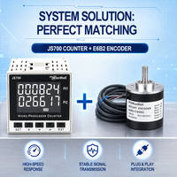 Compteur numérique PIDMaxwell JS700 72x72mm avec double affichage LCD 6 chiffres, compteur de lots en plastique, AC85-265V, RS485 en option