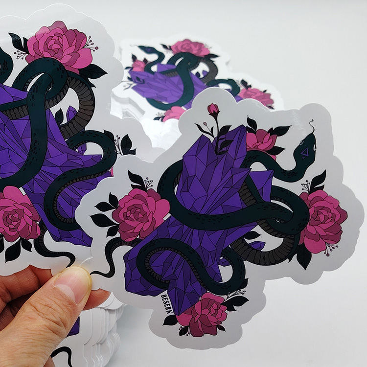 Paper Printing Supplier Clothing Packaging Tag Adhesive Die Cut Sticker Label With Custom Name Logo