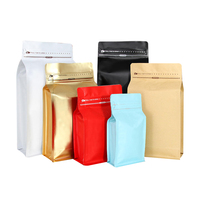 Kraft papier recycelbarer Kaffee Tee zum Mitnehmen Beutel schwarz 250g geruchs neutrale Kaffee beutel mit Ventil und Reiß verschluss