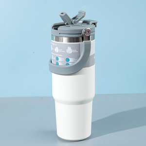 Kép Tường Thép Không Gỉ Thể Thao Dưới Nước Chai Với Bpa-Miễn Phí PP Rơm Nắp Đơn Giản Thiết Kế Chân Không Cốc Cốc Cốc Xử Lý Nhiệt Bình - Product Image 6