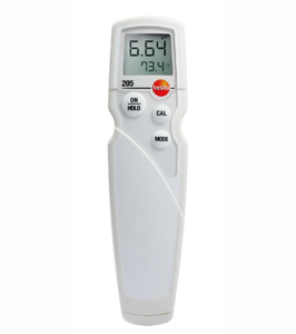 Medidor de pH Portátil Testo 205 con Sonda de Penetración con Compensación de Temperatura, Resistente al Agua IP65 - Product Image 2