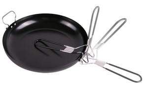 <b>Nonstick</b> Carbon Steel Frying Pan With Folding Handle Minimalist Design For Gas And Induction Cooker - Product Image 6