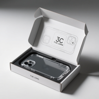 Caja de embalaje de alta calidad Caja de teléfono Caja de papel de embalaje Impresión de logotipo Spot Uv 3C Caja de papel de embalaje de producto digital