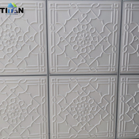 Dalles de Faux Plafond Suspendu PVC 24x24 pour Décoration Intérieure, Modèles pour Chambre
