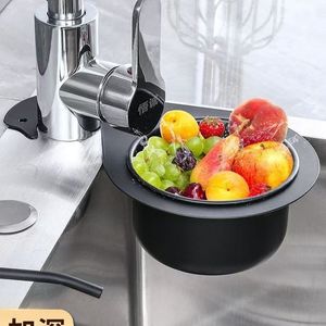 Swan Sink Drain <b>Basket</b> Stainless Steel Kitchen Hanging Storage Dry Wet Separation Hook Garbage Filter - Product Image 2