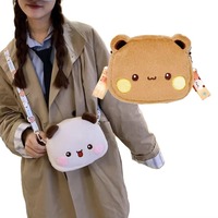 Sac à dos en peluche mignon Bubu Dudu, sac bandoulière Yier Panda Bear, porte-monnaie Kawaii, sac à bandoulière, peluches douces pour cadeau de petite amie