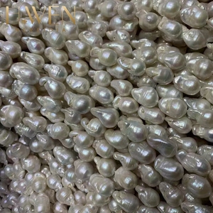 Dây ngọc trai tự nhiên Baroque 1A-3A, 9-17mm, ngọc trai nước ngọt hình dạng không đều, ánh sáng cao, màu trắng, hồng, tím - Product Image 6