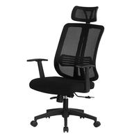 Chaise de bureau pivotante ergonomique de luxe en tissu maillé traditionnel, réglable en hauteur, pour usage commercial et exécutif, vente en gros