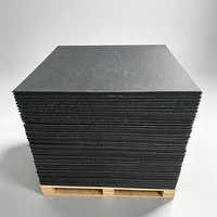 Losetas de Goma Entrelazadas para Gimnasio/Rollos de Piso/Alfombrilla Deportiva de Goma de 10-50 mm con Partículas de EPDM, Impermeable y Ecológica