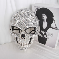 Masque de mode en plastique en forme de crâne pour Halloween, fêtes, Noël, carnaval, vente en gros