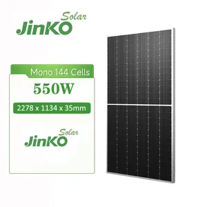 Hot sell Jinko solar cell panel 500w 550w 1000w costos cost prices with battery and inverter for home use government program