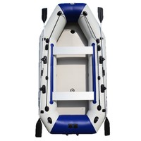 Bateau pneumatique écologique en PVC pour quatre personnes avec fond brossé 217x67x8CM, design portable et épaissi