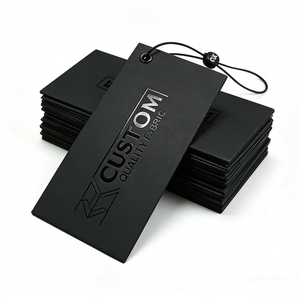 Etiquetas de Ropa Personalizadas con Logotipo 3D, en Forma Rectangular, Corte Láser, Material No Tejido, con Relieve - Product Image 3