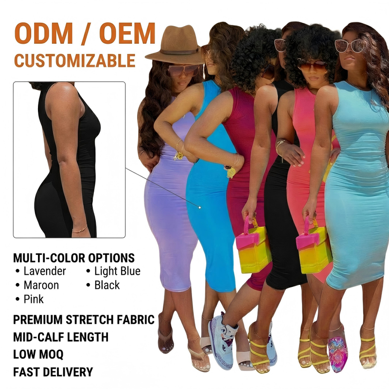 Satin Breathable Beach Dresses Sexy Women