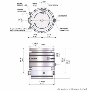 ปั๊มเทอร์โบโมเลกุลาร์ Agilent Technologies TwisTorr 704 Fs สแตนเลสสตีล 700 Ls แก๊สไฟฟ้า X3511 64015 - Product Image 2