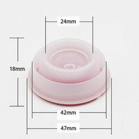 Usine en gros D42mm rond bec facile couvercle en plastique boîte de conserve bouchon de bouteille et fermeture