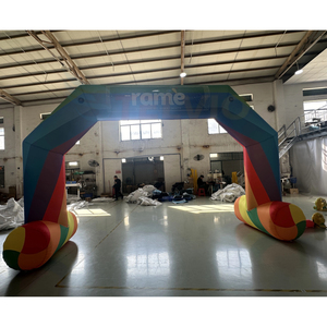 <span class=keywords><strong>Arche</strong></span> gonflable hexagonale personnalisable avec logo pour marathons et collectes de fonds, <span class=keywords><strong>arche</strong></span> gonflable arc-en-ciel avec souffleur - Product Image 2