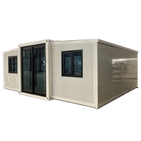 Maison conteneur en acier préfabriquée, mobile, extensible, de luxe, étanche et sécurisée pour usage domestique en extérieur