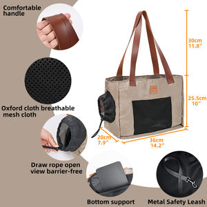 กระเป๋าใส่สัตว์เลี้ยงแบบปรับได้ น้ำหนักเบา กระเป๋าเป้สะพายหลังสำหรับสัตว์เลี้ยง ใช้ได้ทั้งเดินทางและช้อปปิ้ง ลายสัตว์ สำหรับแมว - Product Image 3