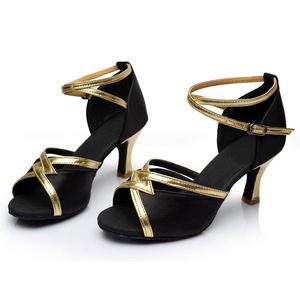 NUEVOS Zapatos de Baile Latino para Mujer 2026, para Salón/Salsa/Bachata/<span class=keywords><strong>Tango</strong></span>, con Brillantina, Parte Superior de Cuero Dividido, Forro de PU - Product Image 1