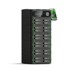 Chia sẻ điện ngân hàng Trạm điện thoại di động sạc pin nhỏ hoạt động máy bán hàng tự động 24 Khe Cắm ngăn xếp điện thoại di động sạc kiosk - Product Image 5