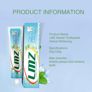 Dentifrice blanchissant à base de plantes sans fluorure de marque privée OEM 55g pour un usage domestique anti-sensibilité et pour le soulagement des saignements des gencives - Product Image 5