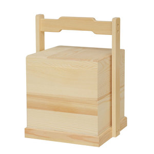 Customized Pine Wood Simple Design Lunch Box Food Mooncake Gift Basket