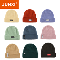 Gorro de Punto Tipo Waffle de Alta Calidad al por Mayor, Etiqueta Tejida Personalizada, Gorro de Invierno Suave 100% Acrílico con Logotipo Personalizado