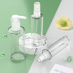 Phẳng Vai 100ml 120ml 200ml chăm sóc da mỹ phẩm Heavyweight dày tường chai rõ ràng Pet dày tường Jar - Product Image 3