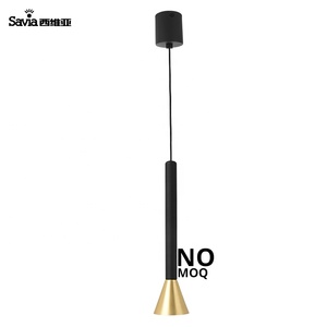 Savia 5W COB LED lámpara de estilo Mini cobre cepillado acabado de acero de aluminio de vivienda araña Slim luz colgante - Product Image 6