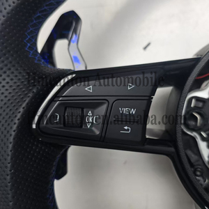 พวงมาลัยคาร์บอนฟอร์จดีไซน์ใหม่ล่าสุด พร้อมไฟ LED สำหรับรถยนต์ Audi B9 B8 C8 A4 A6 A7 R8 TT RS A8 Q7 - Product Image 6