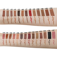 Crayon à Lèvres Rose Multifonctionnel Végétalien 27 Couleurs, Facile à Appliquer, en Bois, Vente en Gros